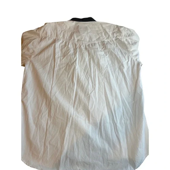 VTG Wrangler Western Shirt Mens L White Black Tuxedo Pleated Front Long Sleeve - Picture 4 of 5